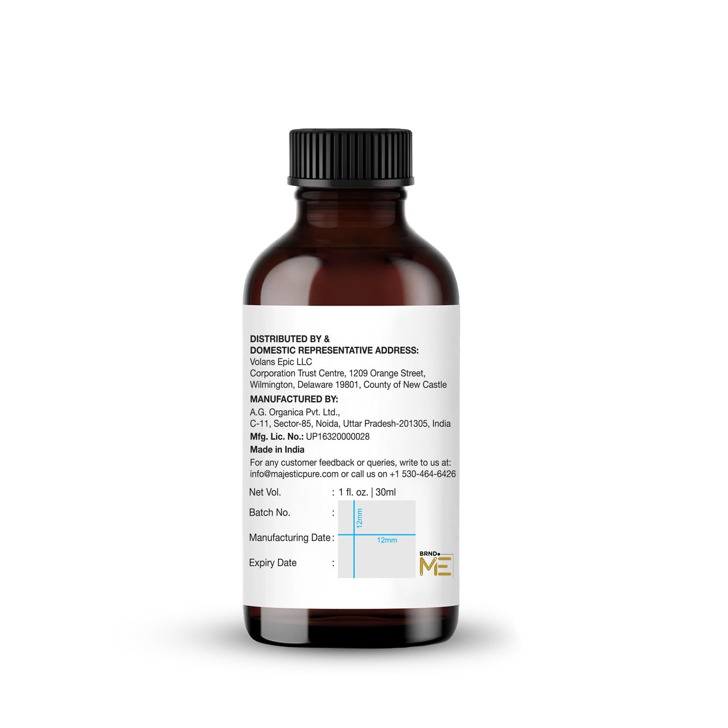 Majestic Pure Bergamot Essential Oil - 1 Fl Oz with Glass Dropper | 100% Pure & Natural