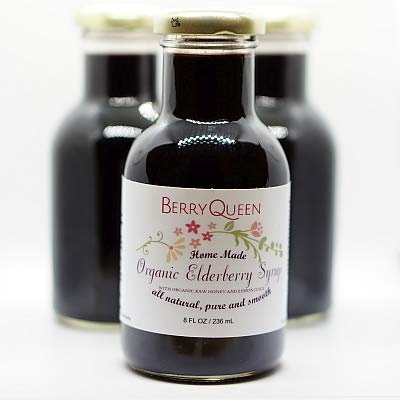 Berryqueen Organic Elderberry Syrup – Immunity Booster (8 oz)