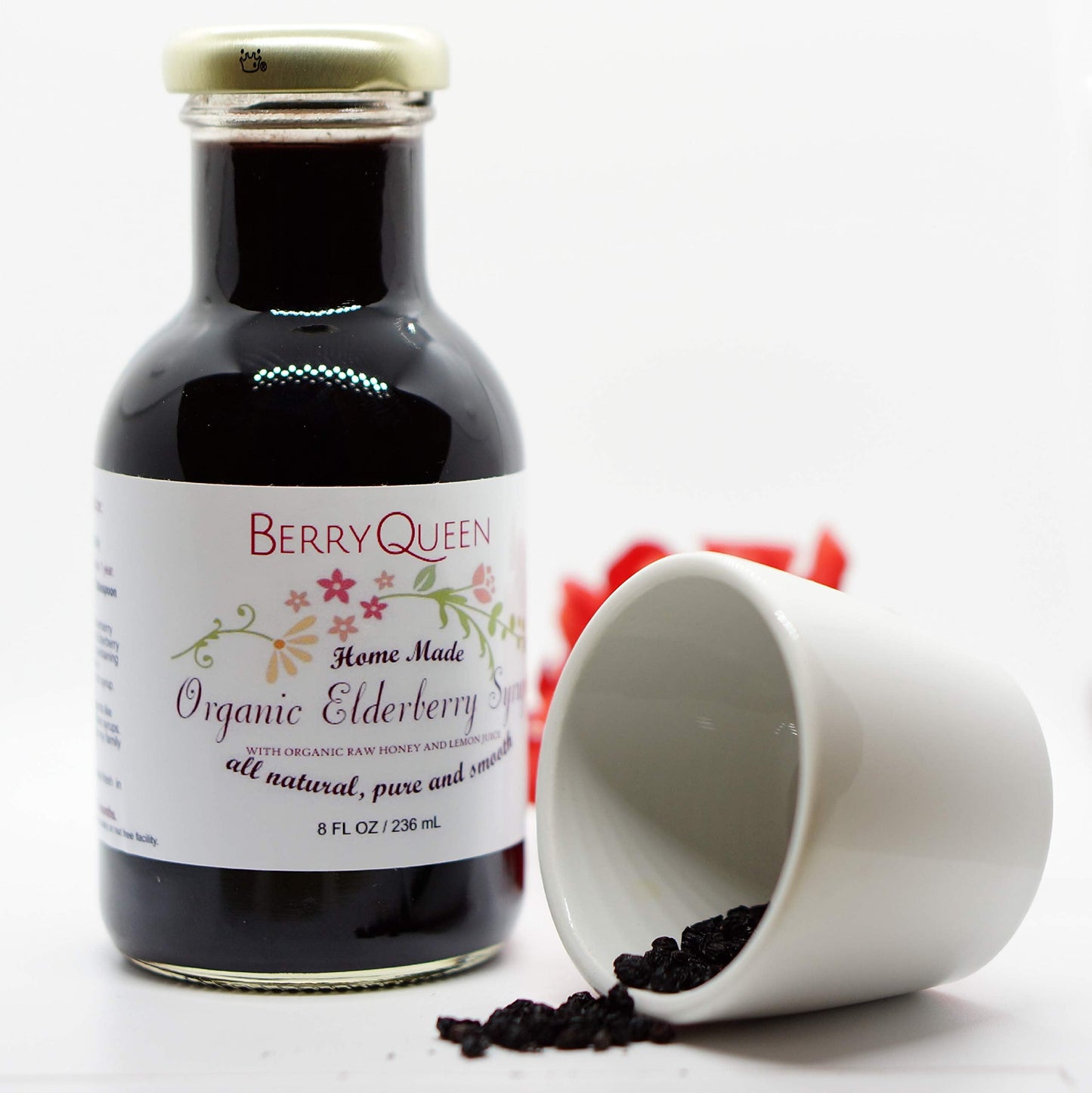 Berryqueen Organic Elderberry Syrup – Immunity Booster (8 oz)