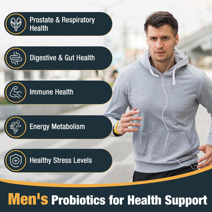 Besenify Probiotics for Men – 500B CFU, 12 Strains, Turmeric & Cranberry