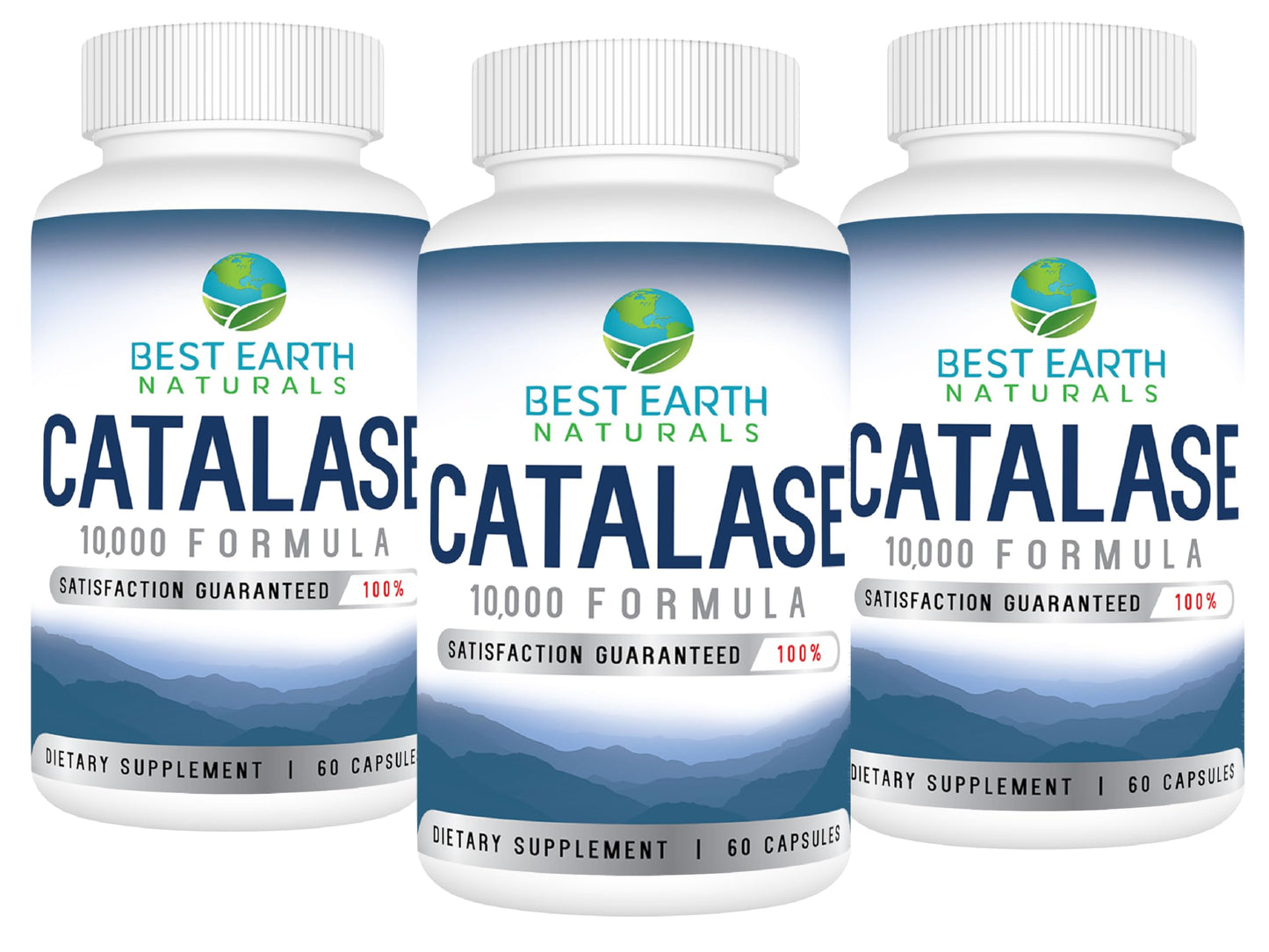 Best Earth Naturals Catalase 10,000 Hair Supplement – 3-Pack (90-Day Supply)
