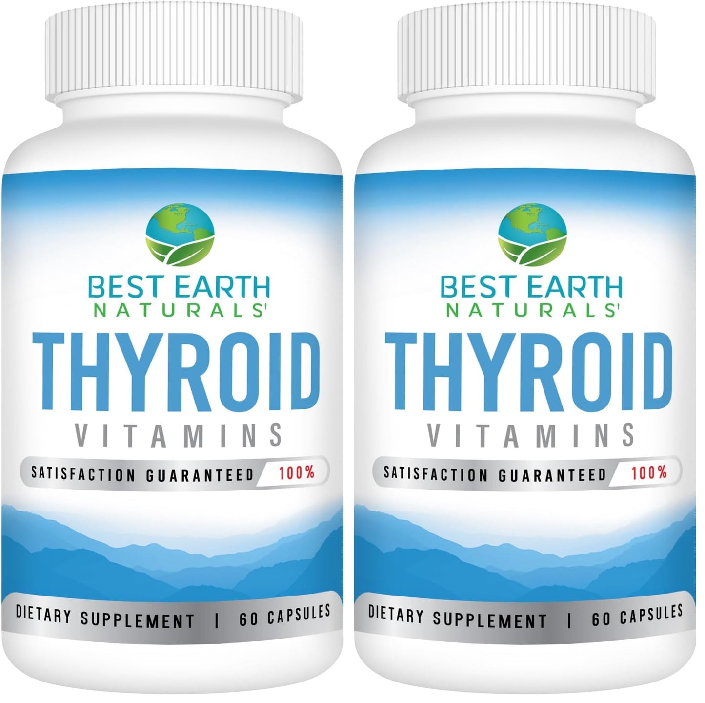 Best Earth Naturals Thyroid Support – 60 Capsules, Pack of 2