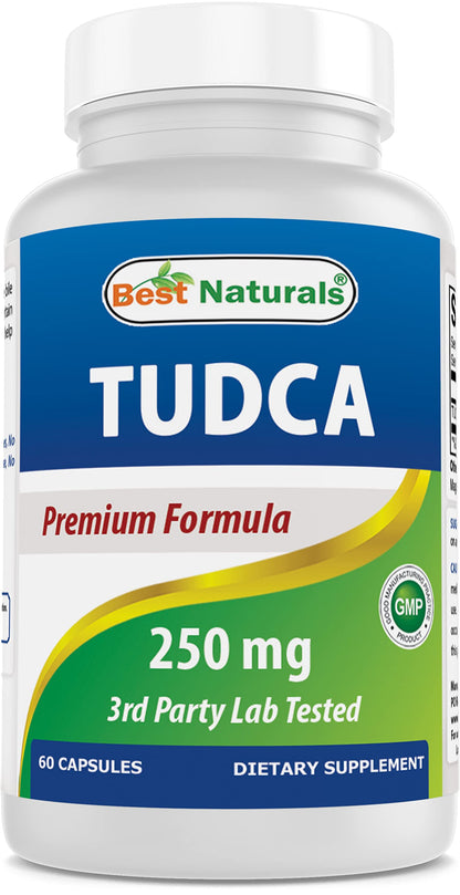 Best Naturals TUDCA 250mg - 60 Veg Capsules (2 Months Supply)
