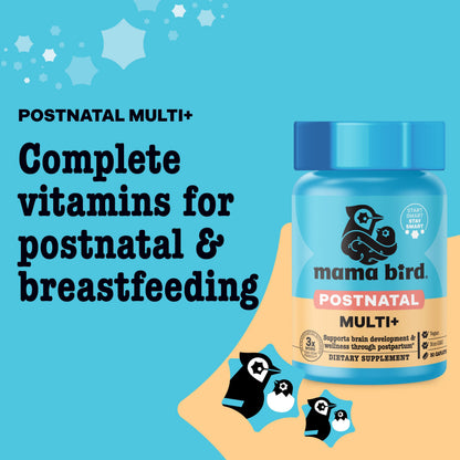 Best Nest Wellness Mama Bird Postnatal Vitamins – Whole-Food, Vegan, Methylated (30 Ct)