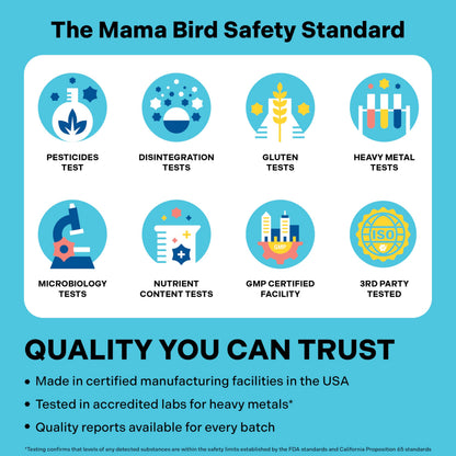 Best Nest Wellness Mama Bird Prenatal Multi+ No Iodine or Iron – 30 Servings, Brain-Ready Prenatal Vitamins