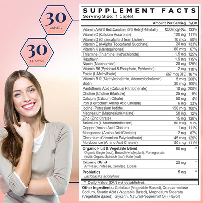 Best Nest Wellness Women's Multi Plus – Brain & Body Support, Gentle Iron