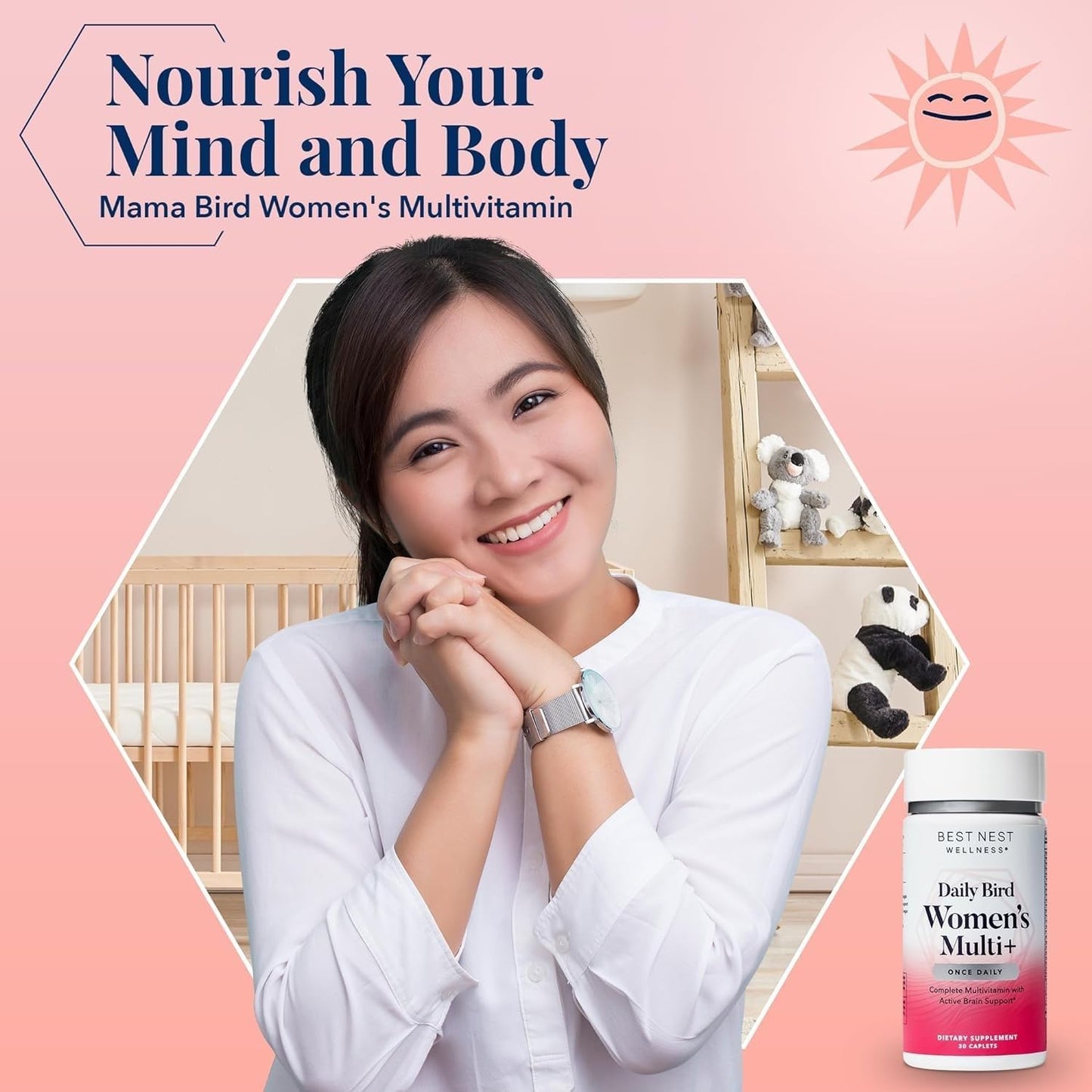 Best Nest Wellness Women's Multi Plus – Brain & Body Support, Gentle Iron