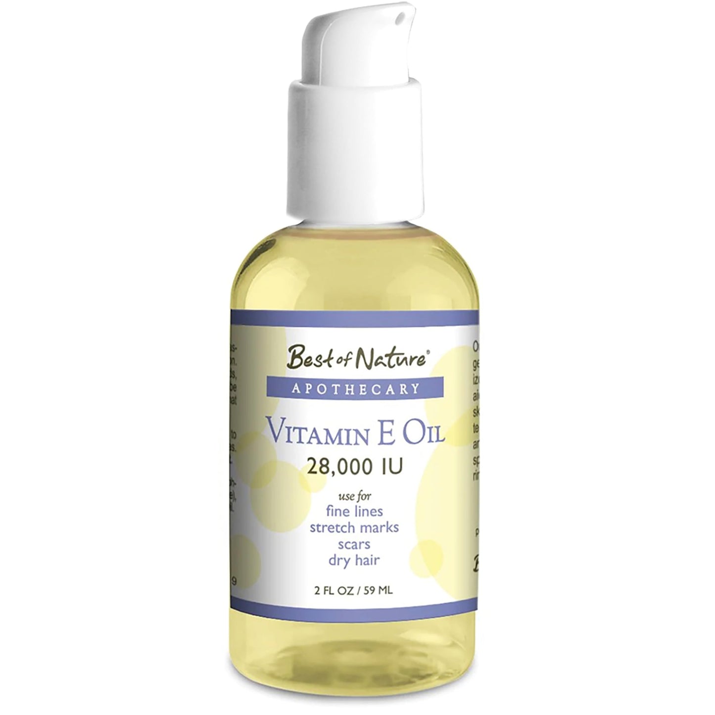 Best of Nature Vitamin E Oil 28,000 IU – Unscented Coconut Moisturizer