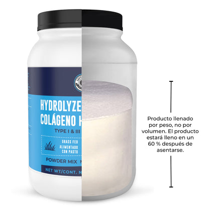 2lb Grass-Fed Hydrolyzed Collagen Powder - Type I & III Peptides - Unflavored - Supports Joints, Skin, Hair, Nails - Best Value