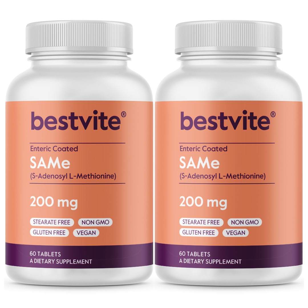 BESTVITE SAM-e 200mg – 120 Tablets | Premium Italian Ingredient