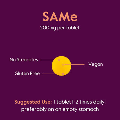 BESTVITE SAM-e 200mg – 120 Tablets | Premium Italian Ingredient