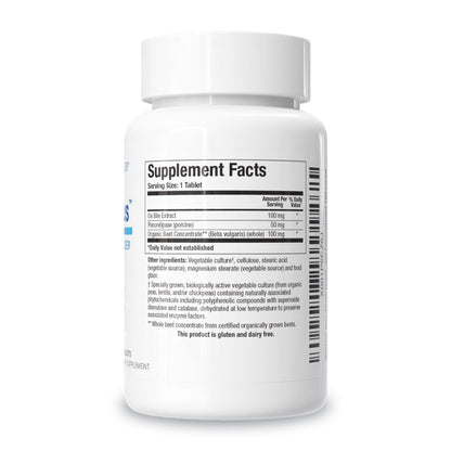 Biotics Research Beta-Plus Ox Bile Salts with Digestive Enzymes – 180 Tabs