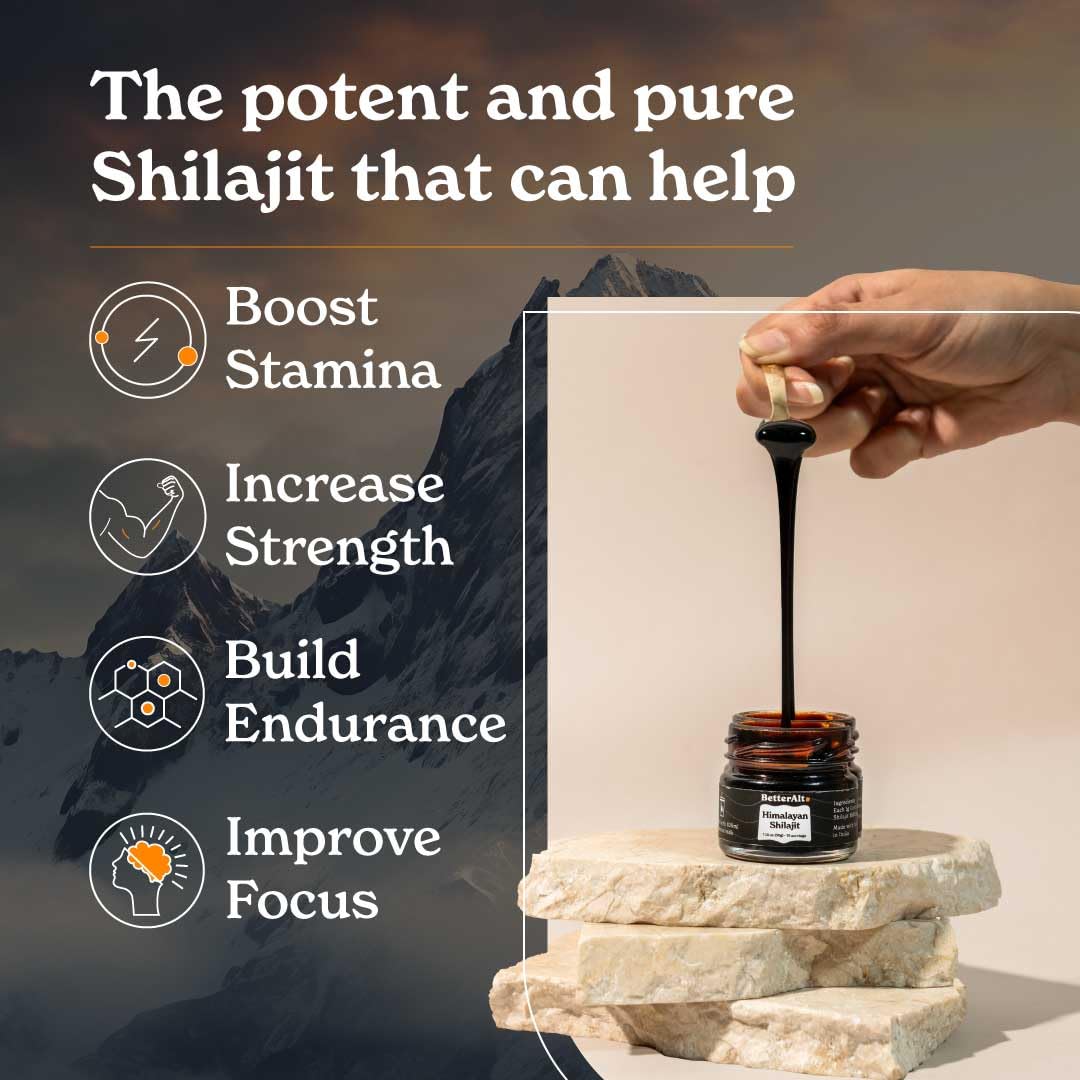 Better Alt Pure Himalayan Shilajit Resin – 2-Pack, 150 Servings, 400 mg | Energy & Immune Support