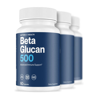Better Way Health™ Advanced Immune Readiness — Beta Glucan 500 (Pack of 3)