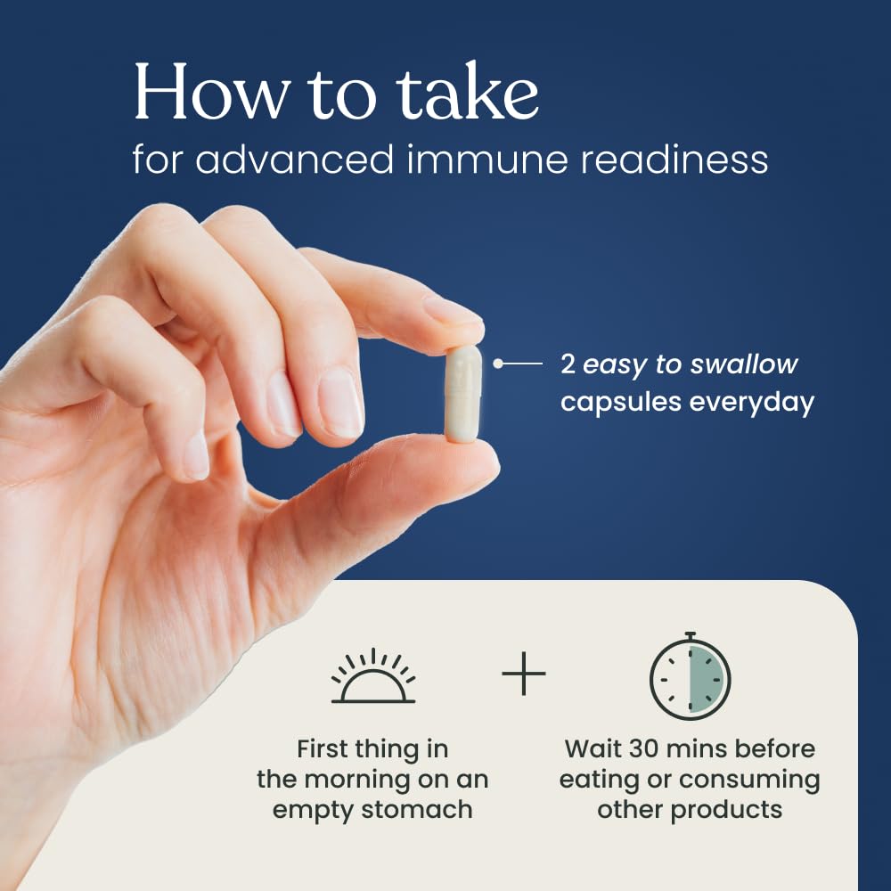 Better Way Health Advanced Immune Readiness – Beta Glucan with Vitamin C, Selenium & Resveratrol | 60 Capsules