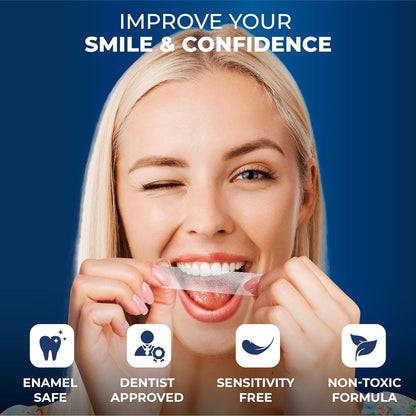 BetterWhite Professional Teeth Whitening Strips – Enamel Safe, Peroxide-Free, 14 Strips (7 Treatments)