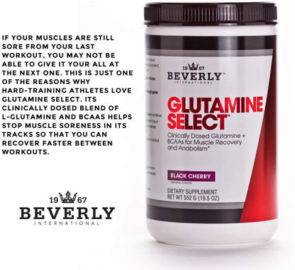 Beverly International Glutamine Select – 60 Servings | L-Glutamine & BCAAs