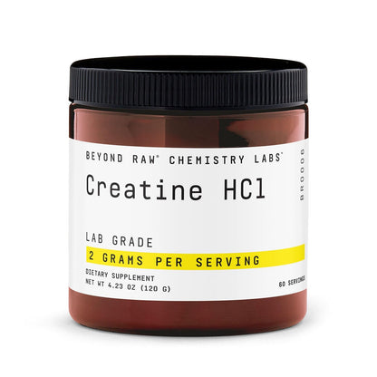 BEYOND RAW Creatine HCl Powder – Lab-Grade Creatine for Muscle, Energy, and Focus | 60 Servings