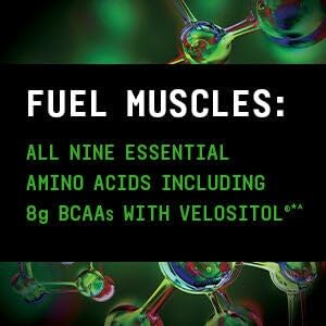 BEYOND RAW Precision Amino | 10g Essential Aminos, 8g BCAAs (2:1:1) + BetaPower & Velositol | Gummy Worm | 25 Servings