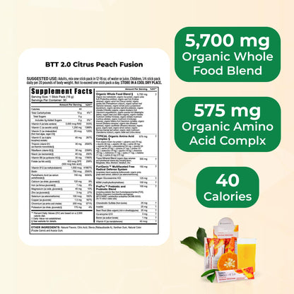 Beyond Tangy Tangerine 2.0 Citrus Peach Infusion Packets - 30 Count
