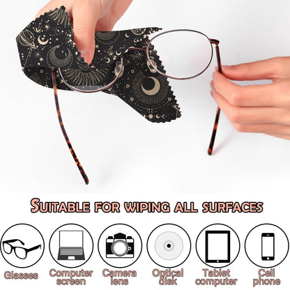 BHAHB 6 PCS Glasses Cleaning Cloths | Microfiber Eyewear & Lens Cleaning Cloths (6.3x6.3) - Multi-Pattern