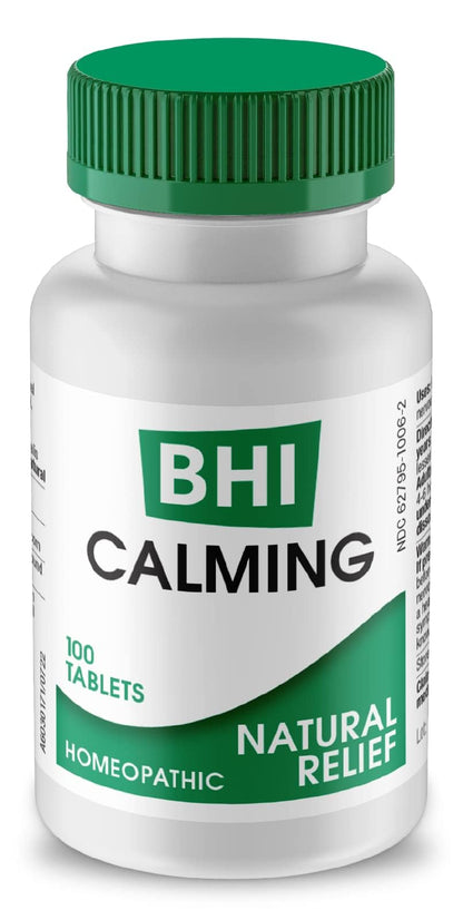 BHI Calming Stress Relief Blend – 100 Tablets with Passionflower, Chamomile & Valerian Root