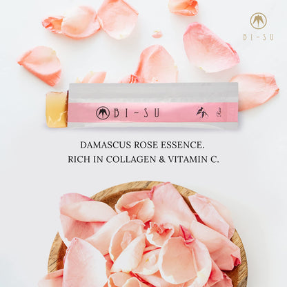 BI-SU Extract Jelly Stick | Swiftlet Nest, Collagen & Vitamin C | Rose Flavor, 7 pcs