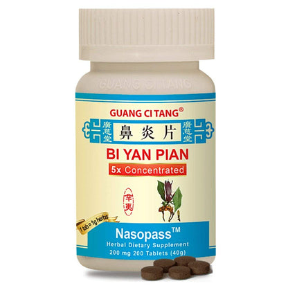 Bi Yan Pian - NasoPass K152/AH101P, 200 Tablets | Guang Ci Tang | ActiveHerb