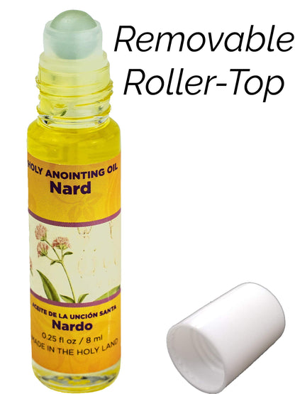 Nard Holy Land Anointing Oil from Jerusalem – 1/4 oz Roller Bottle | Locally Sourced Herbs & Essences | Gift for Pastors, Priests, Rabbis & Clergy