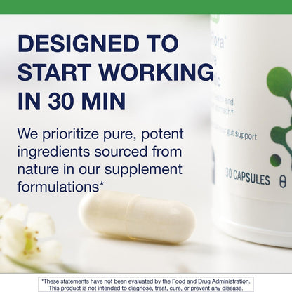 Metagenics UltraFlora Restore Probiotic - 20 Billion CFU | Occasional Stool Relief & Gut Health - 30 Capsules