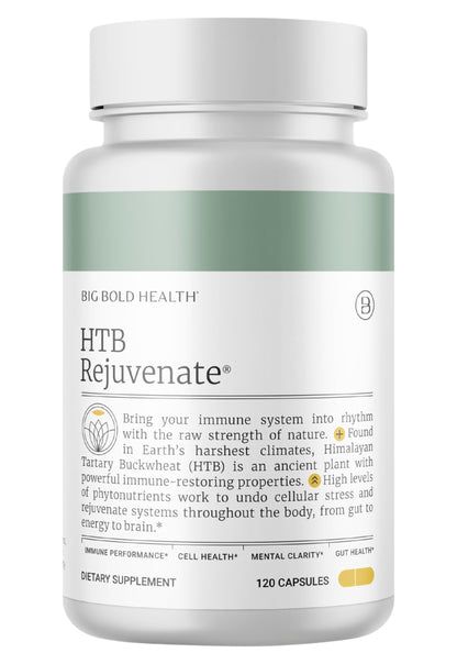 BIG BOLD HEALTH HTB Immune Rejuvenate – Polyphenol Immune Support with Himalayan Tartary Buckwheat, 120 Vegetarian Capsules