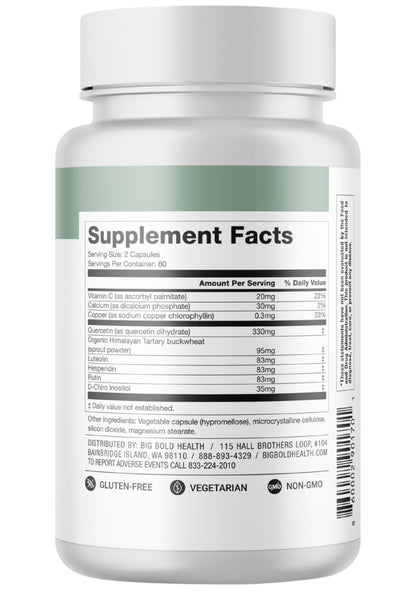 BIG BOLD HEALTH HTB Immune Rejuvenate – Polyphenol Immune Support with Himalayan Tartary Buckwheat, 120 Vegetarian Capsules