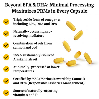 BIG BOLD HEALTH Omega-3 Rejuvenate – Wild Alaskan Fish Oil with PRMs (EPA, DHA, DPA) & Vitamins A & D (120 Softgels)