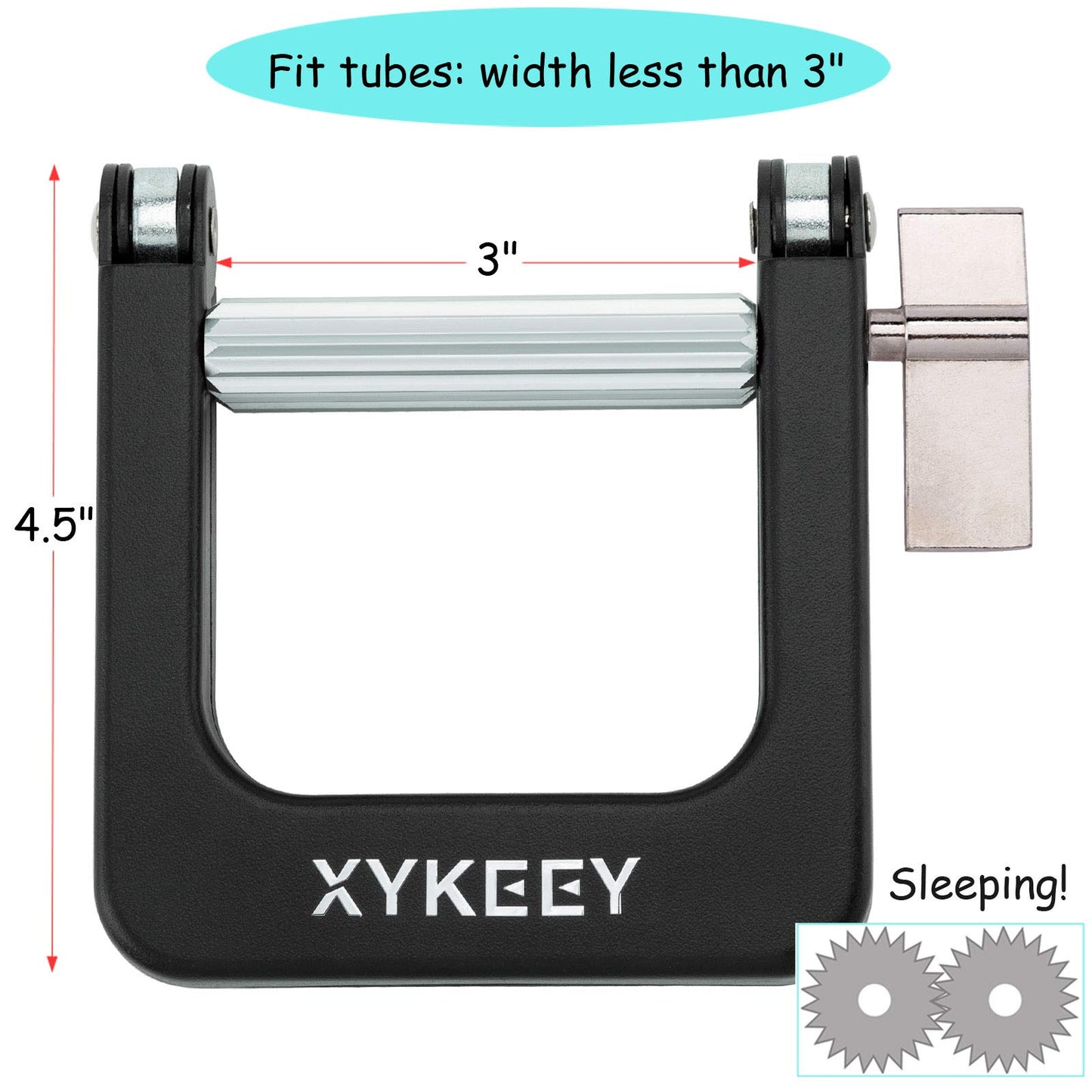 Big Metal Tube Squeezer – Toothpaste & Paint Tube Winder (Black) | Xykeey
