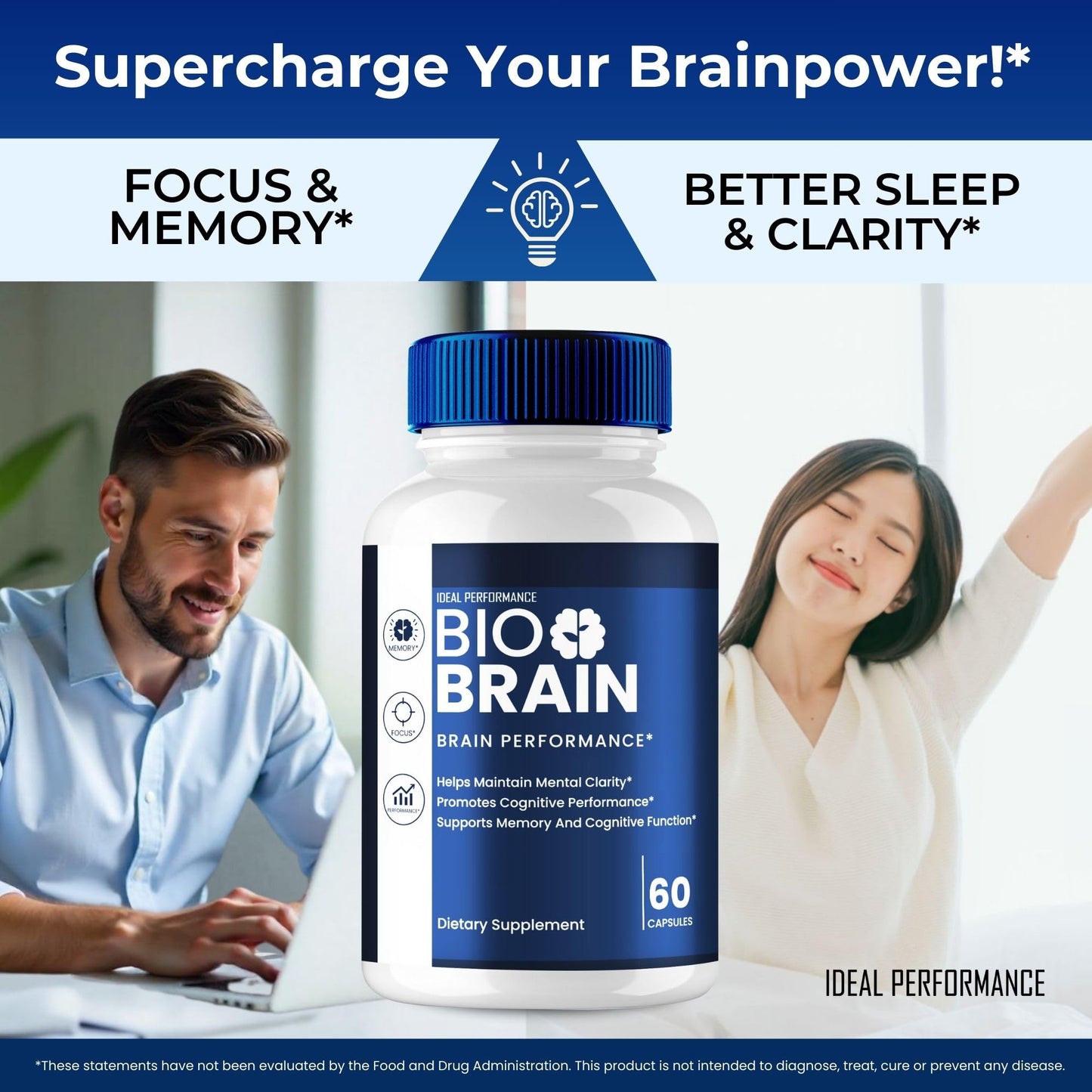 Bio Brain Capsules - Official Brain Health & Memory Support (Maximum Strength, 2-Pack)