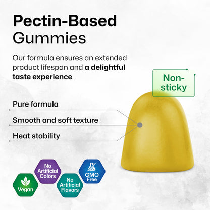 BIO KRAUTER Acetyl L Carnitine Gummies - 1500 mg - 90 Vegan Mango Chews - Pectin-Based, Non-GMO