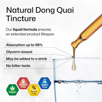BIO KRAUTER Dong Quai Drops for Menopause Support – 2 oz, Vegan Angelica Root Tincture