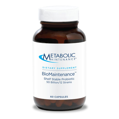 BioMaintenance Shelf-Stable Probiotic – 50B CFU, 12 Strains, 60 Capsules