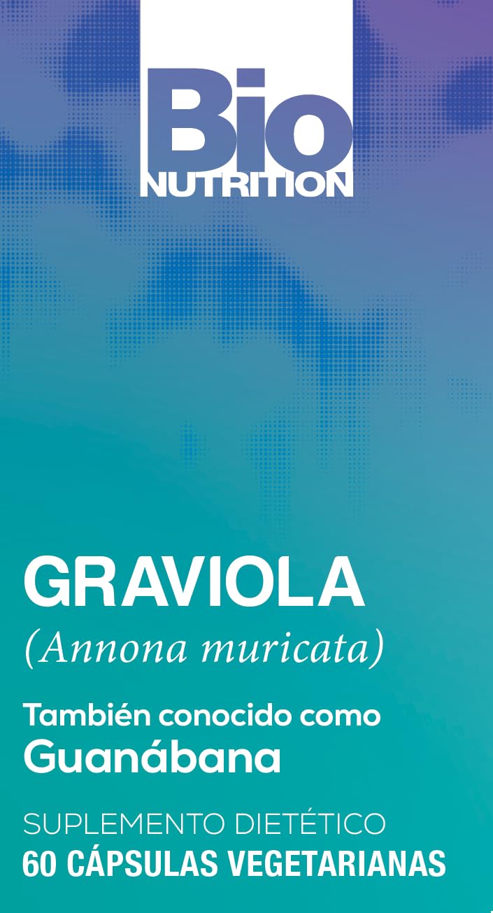 Bio Nutrition Graviola (Annona Muricata) 60 Vegetarian Capsules | 1,500 mg Soursop | Anti-Oxidant | Positive Digestive Benefits