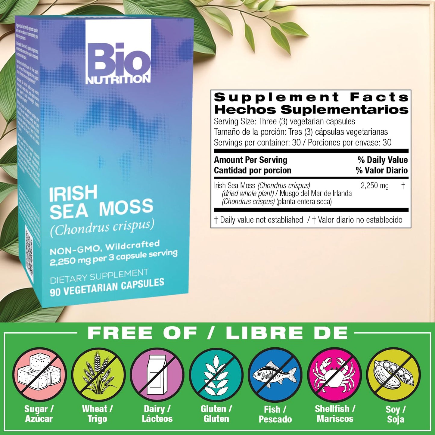 Bio Nutrition Irish Sea Moss | Premium Immune & Digestive Support