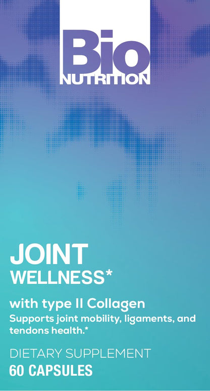 Bio Nutrition Joint Wellness with Type II Collagen - 60 Capsules - USA Made