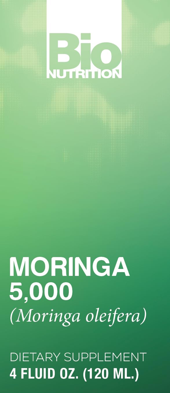 Bio Nutrition Moringa Liquid Supplement 4 fl oz | Antioxidants, Quercetin & Immune Support