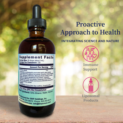 BioPure Vital-9 Liposomal Phospolipid – 8-Herb Blend for Immune, Respiratory & Gut Support | 4 fl oz