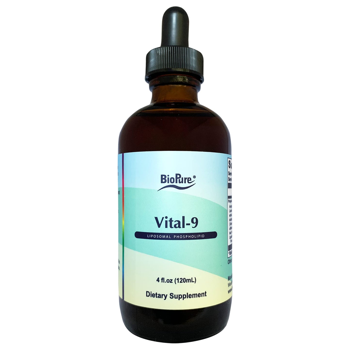 BioPure Vital-9 Liposomal Phospolipid – 8-Herb Blend for Immune, Respiratory & Gut Support | 4 fl oz
