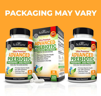 Advanced Prebiotics for Digestive Health – Clinically Validated Gut Support (2 Month Supply)