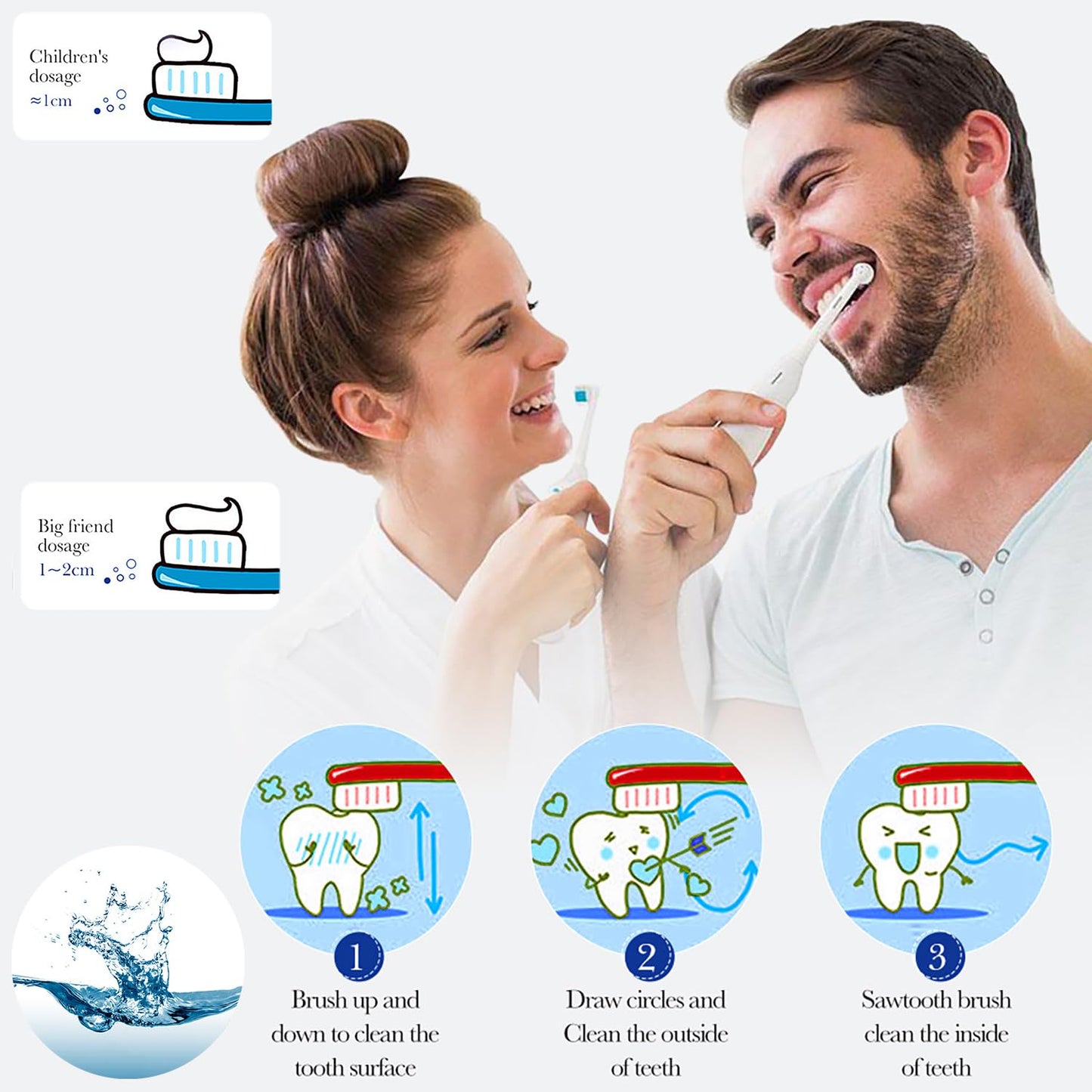 BIOAQUA 1.5X Instant Whitening Toothpaste – Fresh Breath, Gingival Protection 100g