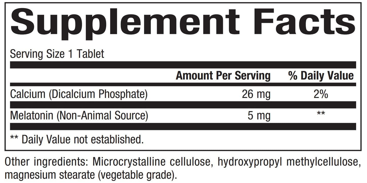 Bioclinic Naturals Melatonin Time Release 5 mg – 60 Tablets