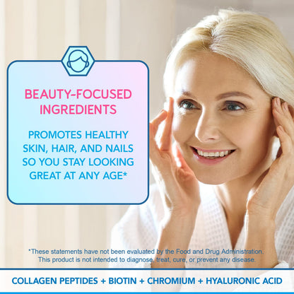BioEmblem Beauty Probiotics for Women – 35B CFU, 14 Strains, Biotin & Collagen, 90 Caps