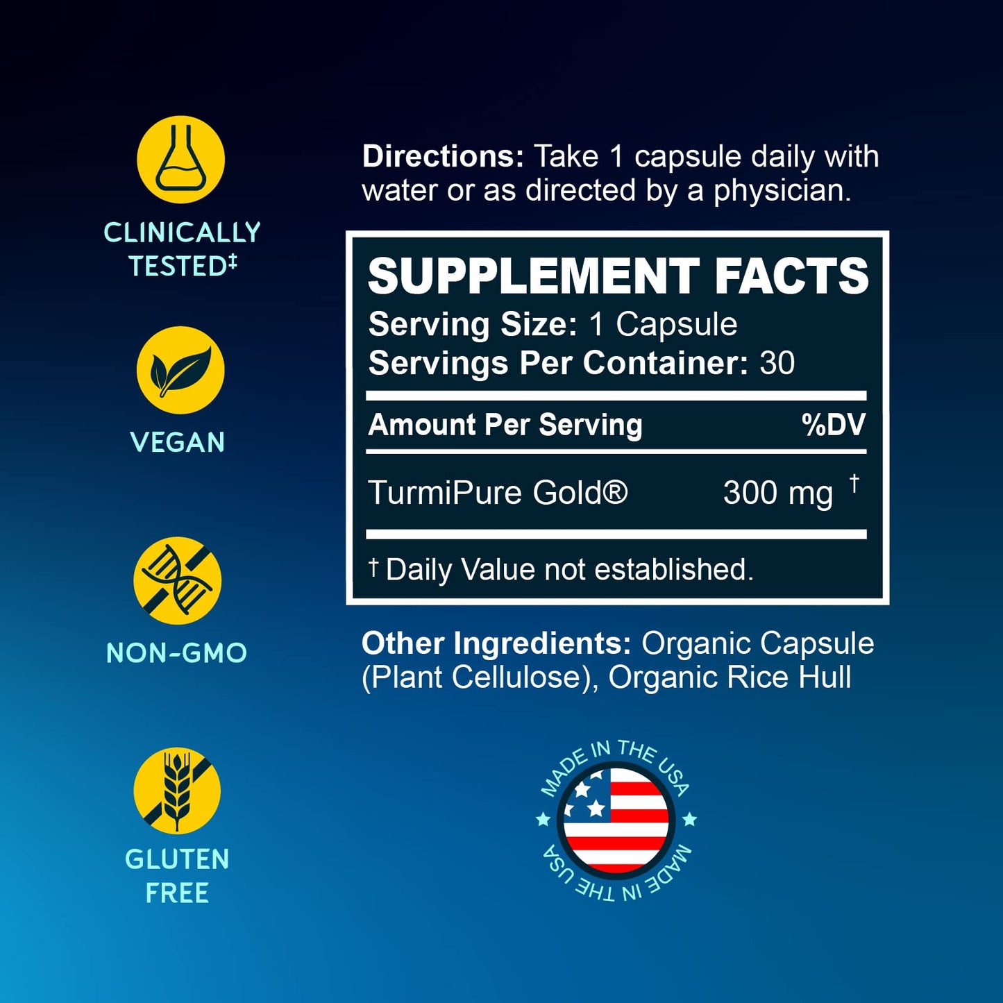 BioEmblem Turmeric Curcumin with TurmiPure Gold – Joint Support, 90 Servings, 24x Absorption