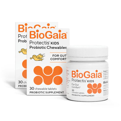 BioGaia Protectis Chewable Tablets for Toddlers to Teens – Digestive Comfort, 2 Pack (30 Tablets)